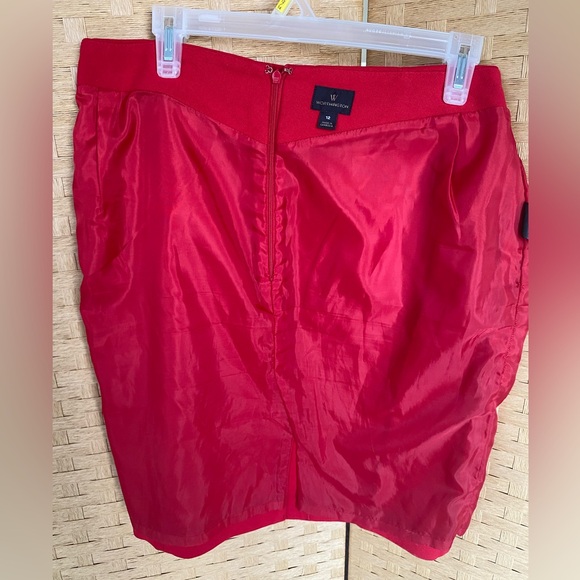 Worthington size 12 fully lined red skirt - Picture 4 of 8